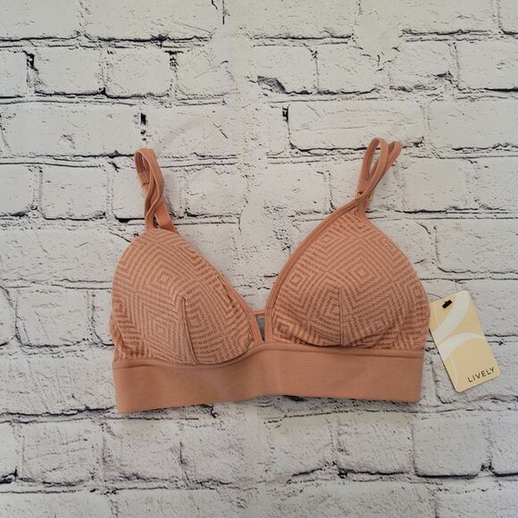 Lively Bra Shell Pink Size Small 41265 - Picture 1 of 5